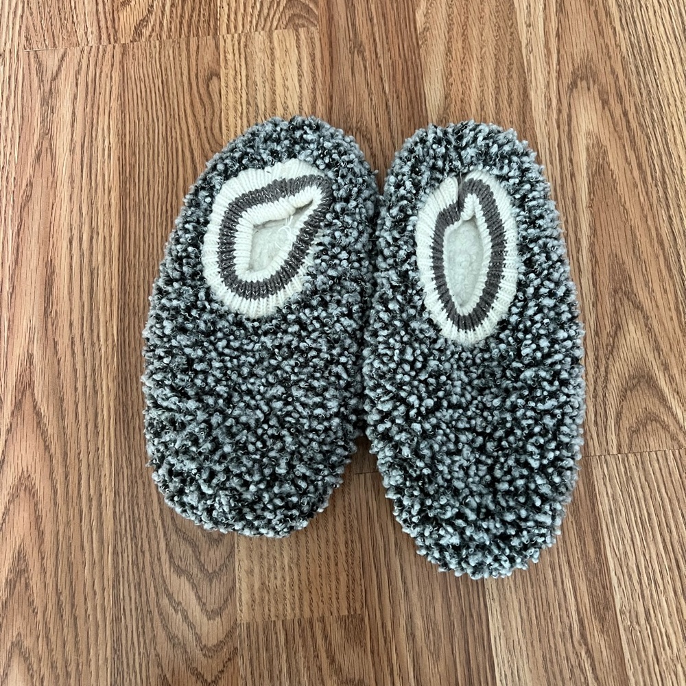 Cozy Gray and Cream Slippers